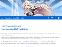 Tablet Screenshot of imperioanime.com